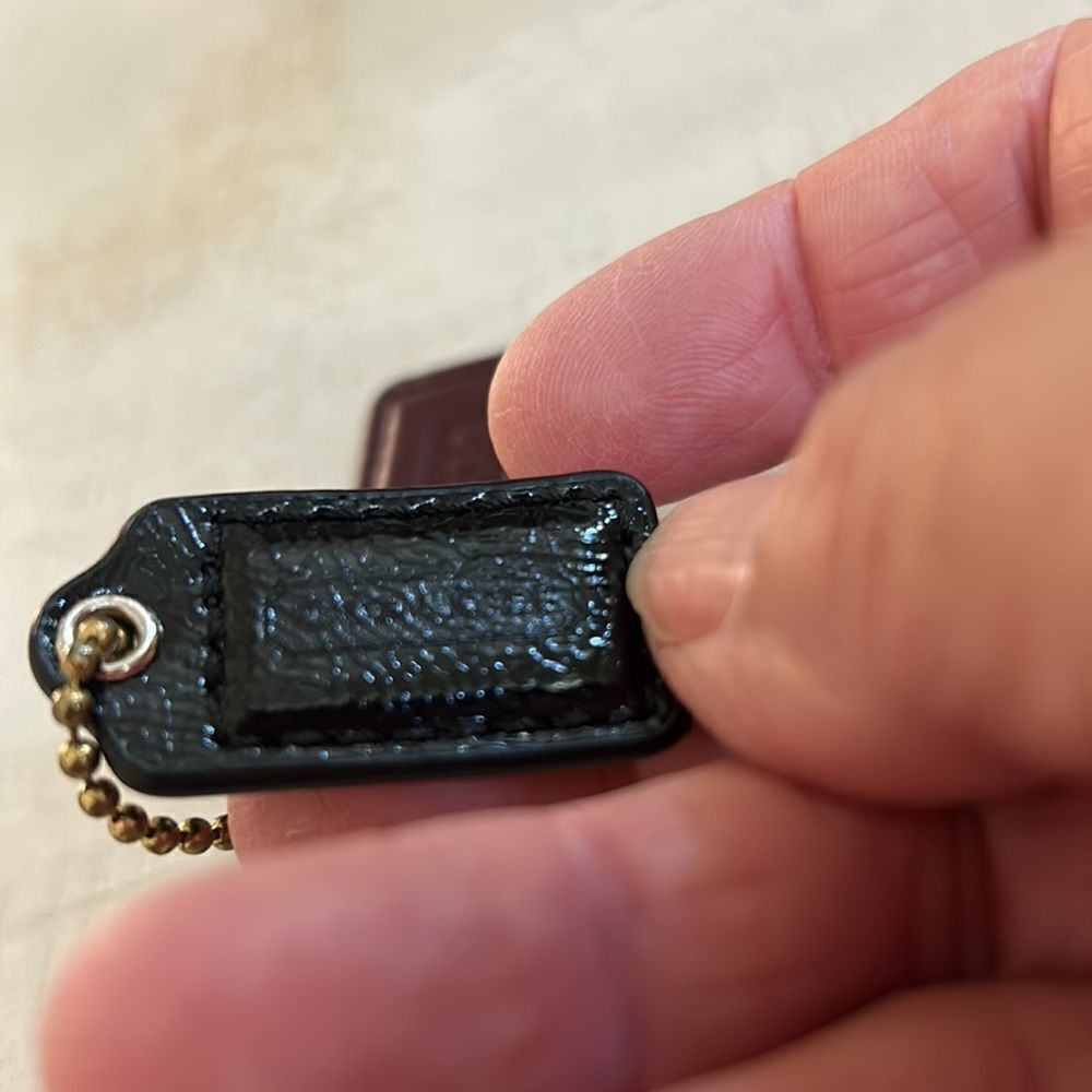 Coach Keychain Leather Tags - Picture 2 of 3